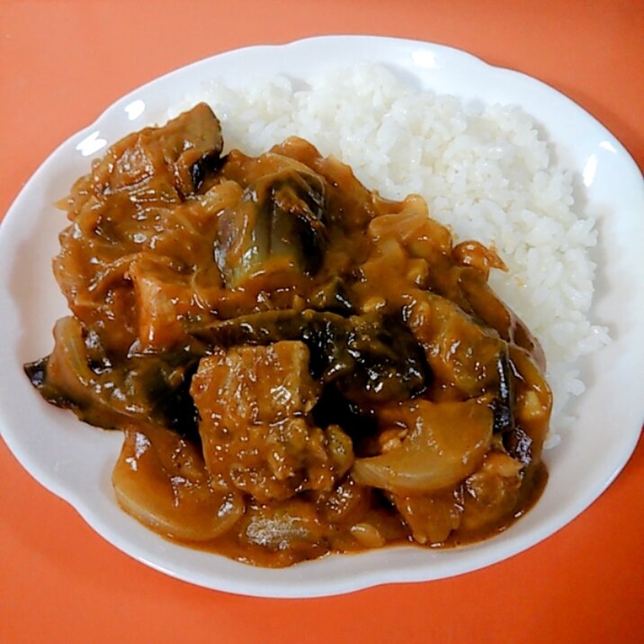 カレーライス♪茄子☆たまねぎ☆豚肉入り